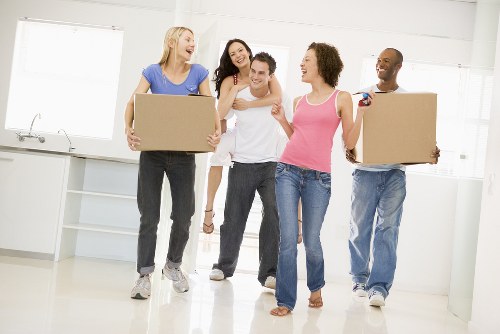 Removal team helping with a house move in Ealing