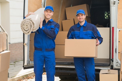 Commercial moving truck support for office moves in Ealing
