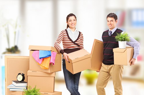 Careful packing and transport for a student flat move in West London