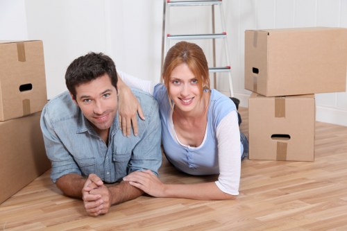 Commercial removal van service for a West London office move