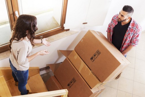 Moving van loaded for a local relocation in Ealing