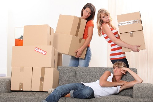 Furniture being loaded carefully for a home removal in Ealing