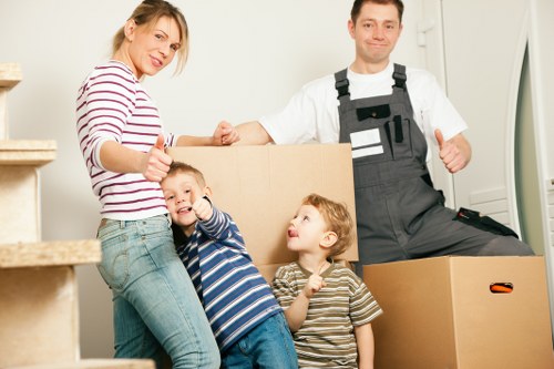 Experienced movers managing a residential relocation with attention to detail